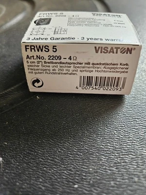 Visaton frws 5 altoparlante banda larga 5 cm (2") 4 Ohm - Immagine 1 di 4