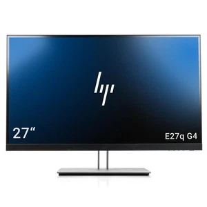 HP E27q G4 68,5cm (27") TFT-Monitor WQHD 2560x1440 IPS HDMI + DP + VGA Silber - Bild 1 von 6