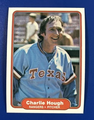 1982 Fleer Baseball Charlie Hough Texas Rangers #319 - Image 1 of 2