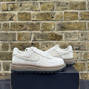 Nike Air Force 1 Luxe Trainers Men’s Uk 7 HV2531 100 ‘Orewood Brown’ New - Picture 1 of 9