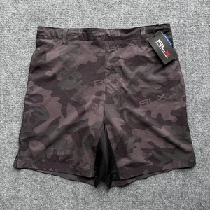 RLX Ralph Lauren Black Camo Performance Golf Shorts Men’s M Water Repellent NWT - Picture 1 of 10