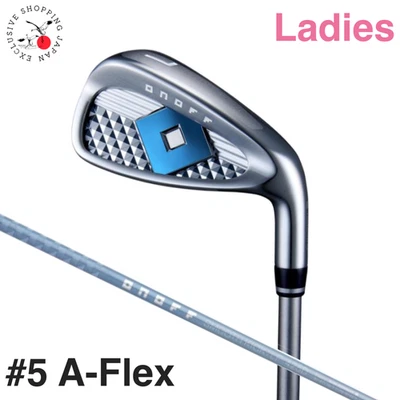 ONOFF Ladies Custom Iron #5 Sky Blue A-Flex SMOOTH KICK Graphite Shaft Women MTO - Image 1 of 4