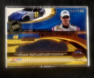 2005 Press Pass Eclipse Double Cover JEFF GORDON JIMMIE JOHNSON #'d 334/340  DC3 - Image 1 of 2