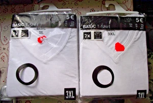 4-Herrn-T-Shirts, weiß, Gr. 3XL--NEU - Bild 1 von 2