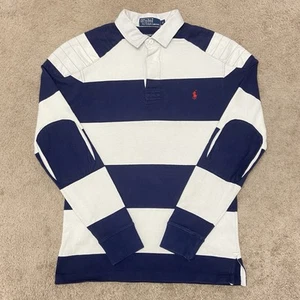 Polo Ralph Lauren Rugby Maglia Uomo Piccola Vintage Anni 90 Manica Lunga Cerchio - Foto 1 di 21