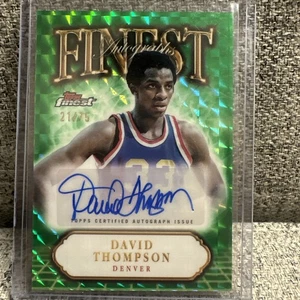 2024 Topps Finest Green Geometric Refractor 26/75 David Thompson #FA-DT Auto HOF - Bild 1 von 1