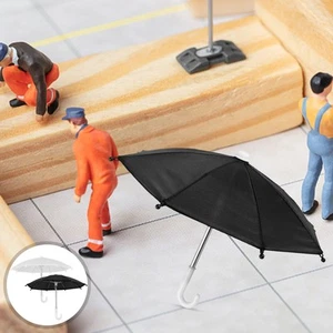 2 Pcs Mini Umbrella Travel Decorative for Decoration Equipment Dollhouses - Picture 1 of 12