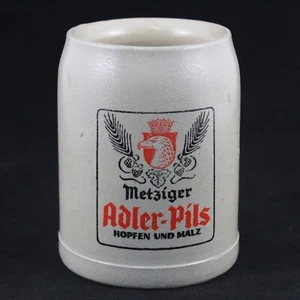 Jarra Ceramica CERVEZA Adler Pils METZIGER 0,5Litros c.1960 VINTAGE - Imagen 1 de 5