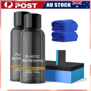 Car Plastic Revitalizing Coating Nano Plastic parts Refurbish Agent 30-50ML #T - Picture 1 of 17