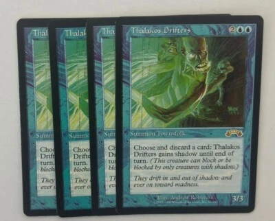 MTG 4X EXODUS THALAKOS DRIFTERS NM MAGIC THE GATHERING BLUE CREATURE ENGLISH - Image 1 of 4