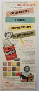 Obrien's Paint Ad 1955 South Bend, IN with Jayne & Audrey Meadows - Picture 1 of 3
