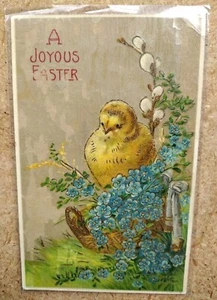 "A Joyous Easter" Antique Postcard Printed in Germany - Picture 1 of 4
