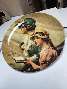 Mother Daughter Sing in Church NORMAN ROCKWELL 2016 Plate KNOWLES BOX - Picture 1 of 6