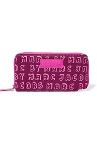 MARCJ BY MARC JACOBS PRINTED LOGO NEOPRENE WALLET PURSE BNWT PERFECT GIFT - Picture 1 of 4