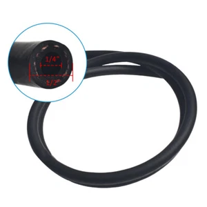 4FT 1/4inch ID Fuel Line Hose Flexible Braided Gas Pipe Nitrile Rubber Injection - Picture 1 of 5