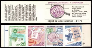 US Scott 2201a ~ Booklet BK 153 ~ ss, nh, 2 Panes of 4 22c stamps ~ Jan 23, 1986 - Bild 1 von 1