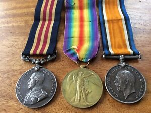 WW1 BRAVERY  MILITARY MEDAL GROUP TO CASUALTY ADAMSON. ROYAL ARMY MEDICAL CORPS 