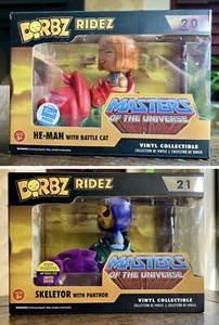 Funko Dorbz Ridez He-Man Battle Cat #20 + Skeletor Panthor #21 MOTU Exclusive LE - Picture 1 of 14