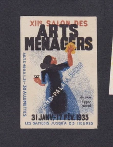 Ancienne étiquette  allumettes France  BN51972 Salon des Arts Ménagers 1935 - Picture 1 of 1