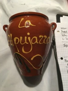 Miel La Alpujazza Brown Terracotta style Vase 11.5cm high x 12cm Width - Picture 1 of 4