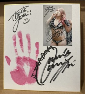 Foto de bikini Stardom firmada con autógrafo de Utami Hayashishita 2022 impresión de mano de Shikishi - Imagen 1 de 2