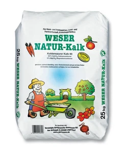 Weser NATUR-KALK streufähig Gartenkalk 2,5 kg Rasenkalk pH-Wert Regulierung - Bild 1 von 1