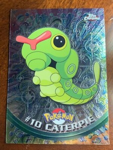 2000 Topps Chrome Pokemon Series 1 #10 Caterpie