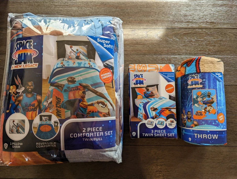 Space Jam 2 a Legacy Lebron James Reversible 2pc Comforter Twin/full Size