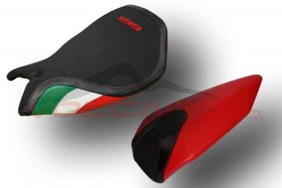 Funda de asiento antideslizante Ducati All Panigale 1199 diseño Volcano rider & Pas negra Foto 1 de 4