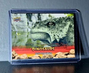 2015 Upper Deck Dinosaurs Scutosaurus Extinction Red Parallel #99 Card - Picture 1 of 2