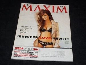 2012 APRIL MAXIM MAGAZINE - JENNIFER LOVE HEWITT MEN'S ISSUE - L 9333 - Picture 1 of 2
