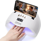 UV LED Nail Lamp, 220W UV Nail Polish Light with Phone Holder Professional Nail