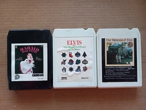 ELVIS PRESLEY 8-TRACK Lot Of 3 Mahalo Christmas Memories - Bild 1 von 4