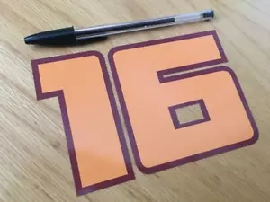 Andrea Migno número de carrera 16 (2019) mediano - vendedor del Reino Unido - Imagen 1 de 1