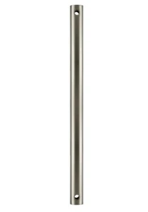 Kathy Ireland Home 24" Ceiling Fan Downrod in Brushed Steel CFDR2BS - Picture 1 of 10
