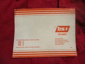 BSA 650 500 Twins Replacement Parts List 1968 A65 A50 014623 - Picture 1 of 11