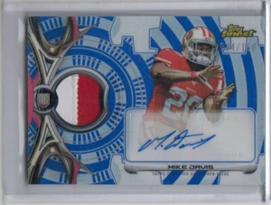 2015 FINEST MIKE DAVIS ROOKIE 2 COLOR PATCH AUTOGRAPH AUTO REFRACTOR RAVENS RC - Bild 1 von 1