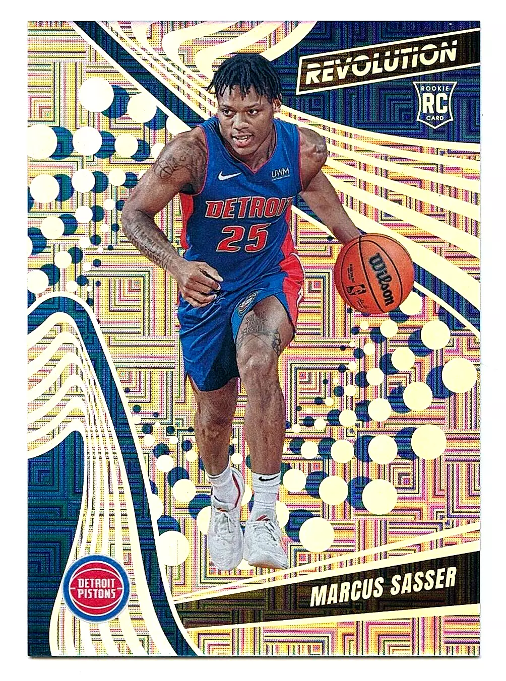 2023-24 PANINI REVOLUTION MARCUS SASSER ROOKIE LEVELS /35 DETROIT PISTONS