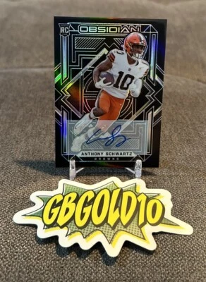 2021 Panini Obsidian Auto /199 Anthony Schwartz #132 RC - Image 1 of 3