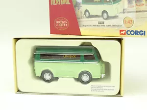 Corgi Heritage 1/43 - Peugeot D3A Minibus Green - Picture 1 of 1
