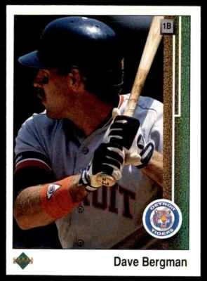 1989 Upper Deck Dave Bergman Detroit Tigers #266 - Image 1 of 2