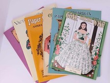 Vintage Paper Dolls LOT Of 6 Books 1980s 1990s Gone With The Wind Time All Uncut