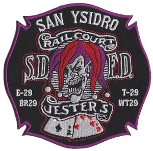 San Diego, CA Station 29 - Rail Court Jesters Fire Patch NEW - Picture 1 of 1