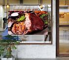 3D Grill Kebab Shop Bbq G240 Window Stickers Vinyl Wall Mural Decals Coco