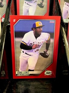 Oswal Leones 2022 Carolina Mudcats #12 Milwaukee Brewers Rookie (RC) Choice