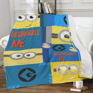 Personalized Plush Fleece Blanket minions , Gift for family,gift for christmas - Picture 1 of 4
