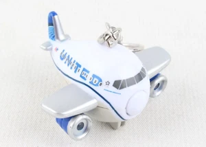 United Airlines Jet Keychain with Sounds & Lights - Picture 1 of 3