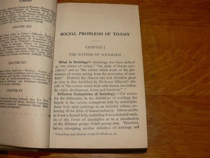 Vintage 1920's "Social Problems of Today" HC Book, Sociology Textbook - Picture 1 of 3