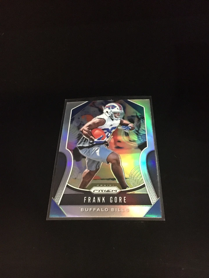Frank Gore 2019 Panini Prizm Silver Prizm Football Card Bills 8 - Image 1 of 1