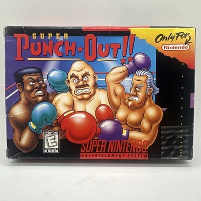 Super Punch-Out Super Nintendo SNES Original Box & Manual - Image 1 of 4